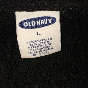 Black old navy men’s large zip up hoodie/sweater